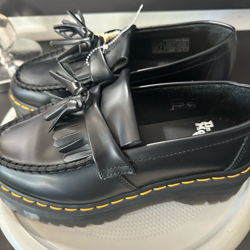 🆕Dr. Martens ADRIAN QUAD PLATFORM Tassel Loafers - Picture 7 of 17